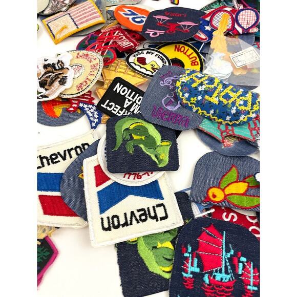 150 PC Assorted Sewing Applique Patches Iron on Sew On NEW Mixed Sequin Crafting - Picture 5 of 16